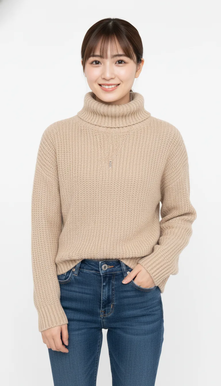 溫暖針織毛衣搭配