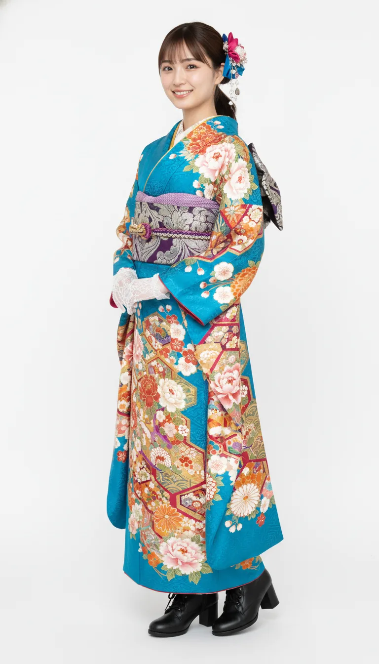 大正浪漫和洋折衷振袖