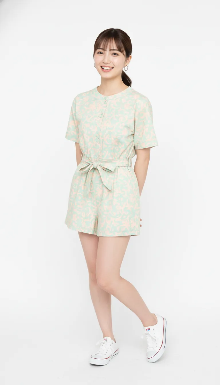 俏皮連身短褲_裙