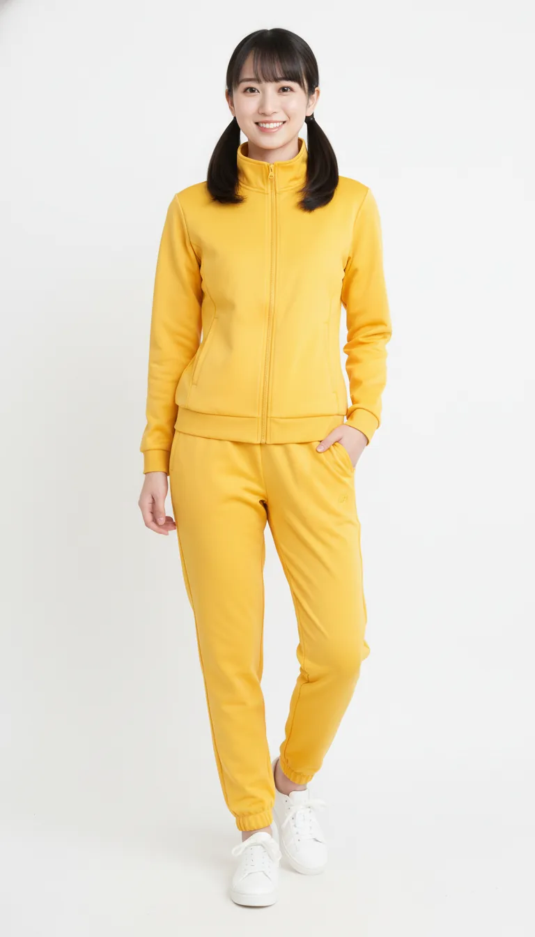 黃色運動套裝