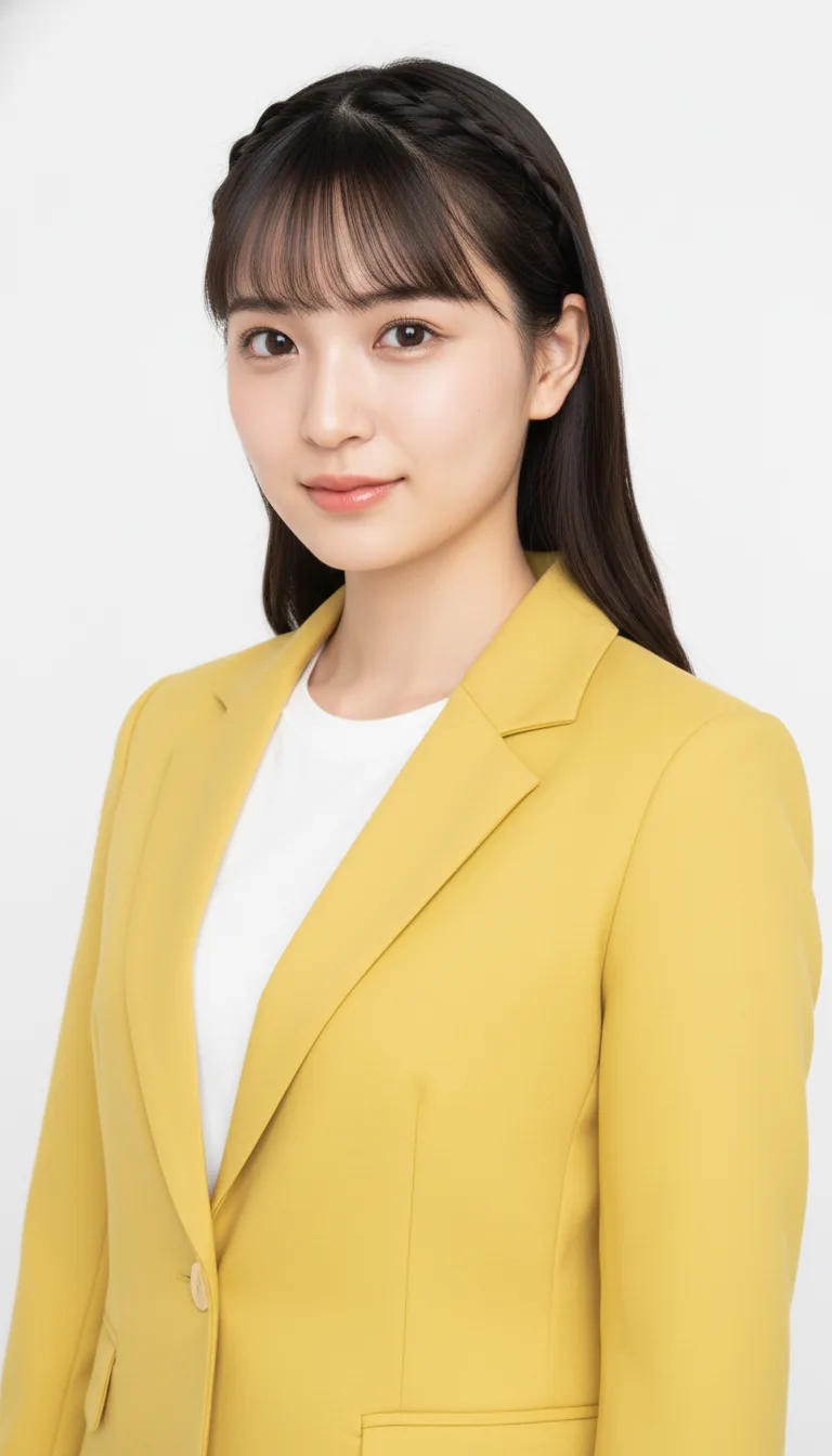 優雅檸檬黃西裝外套