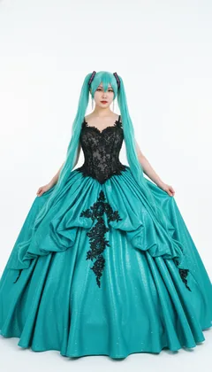 優雅初音晚禮服