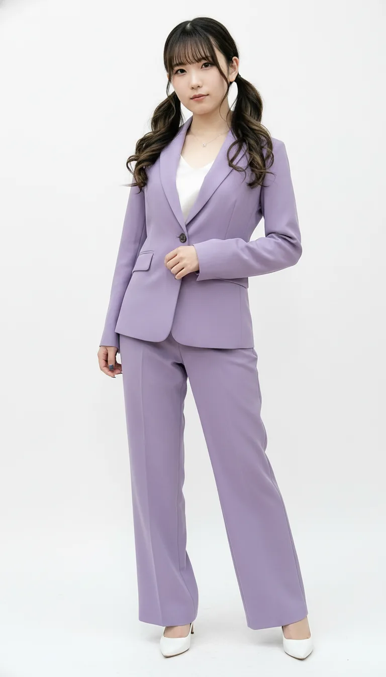 都會時尚丁香紫套裝