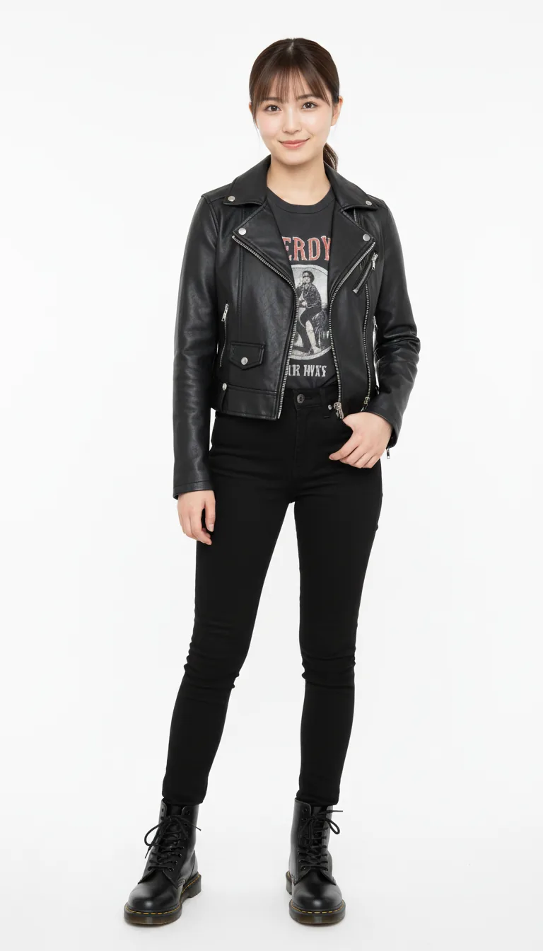 搖滾皮夾克與馬丁靴