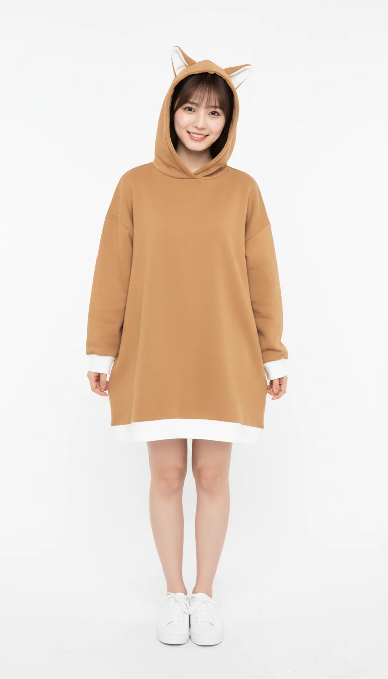 Stylish Shiba Inu Hoodie Dress