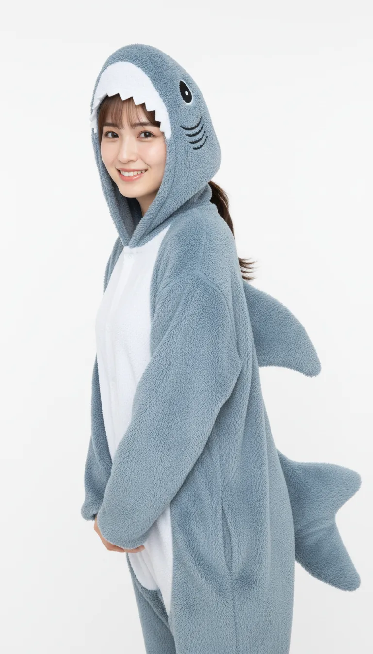 鯊魚連身睡衣