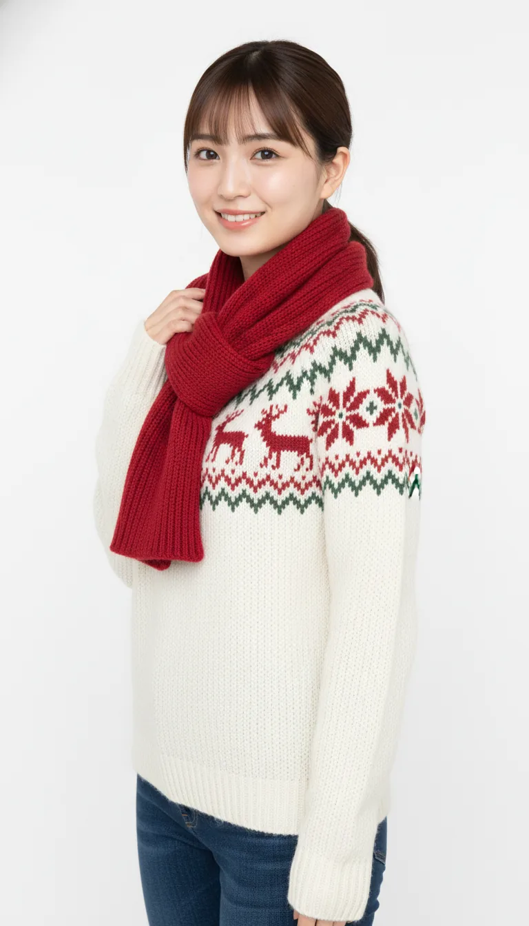 溫馨聖誕毛衣穿搭