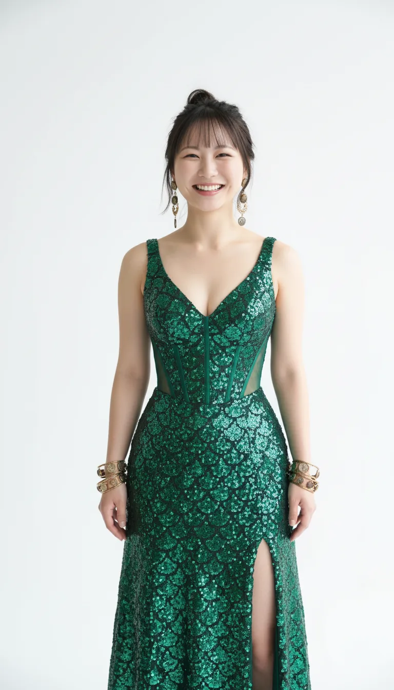 Enchanting Dino-Queen Gown