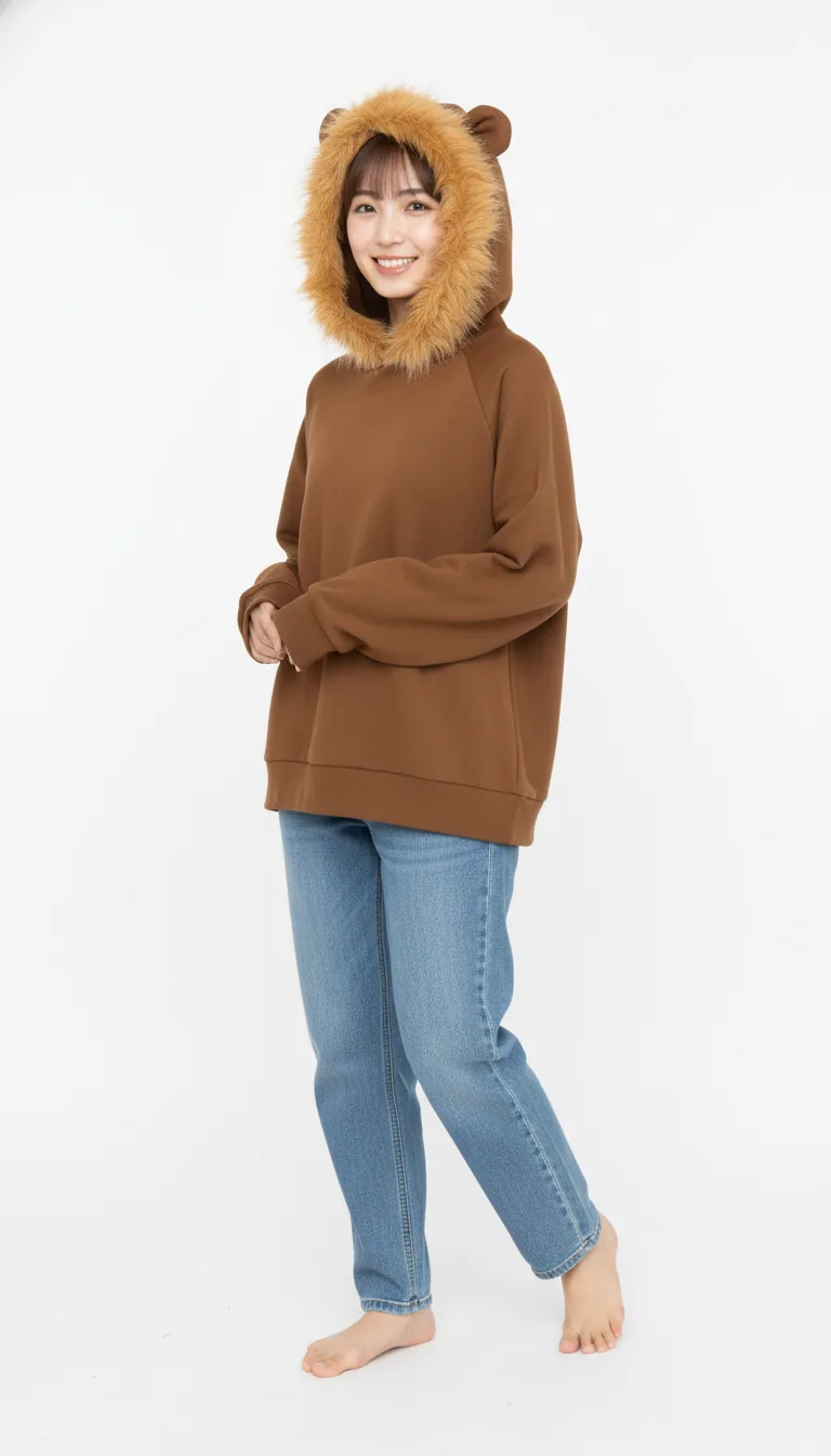 獅子連帽休閒裝