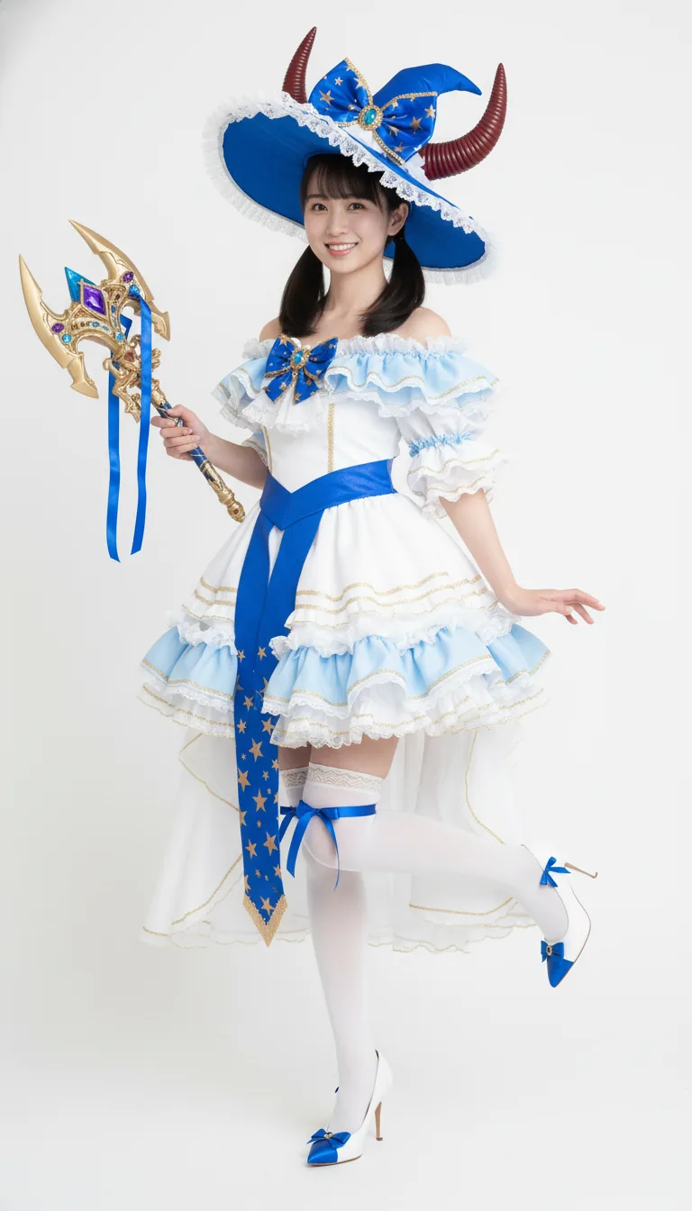 魔法少女裝 - 俏皮抬腿姿